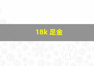 18k 足金